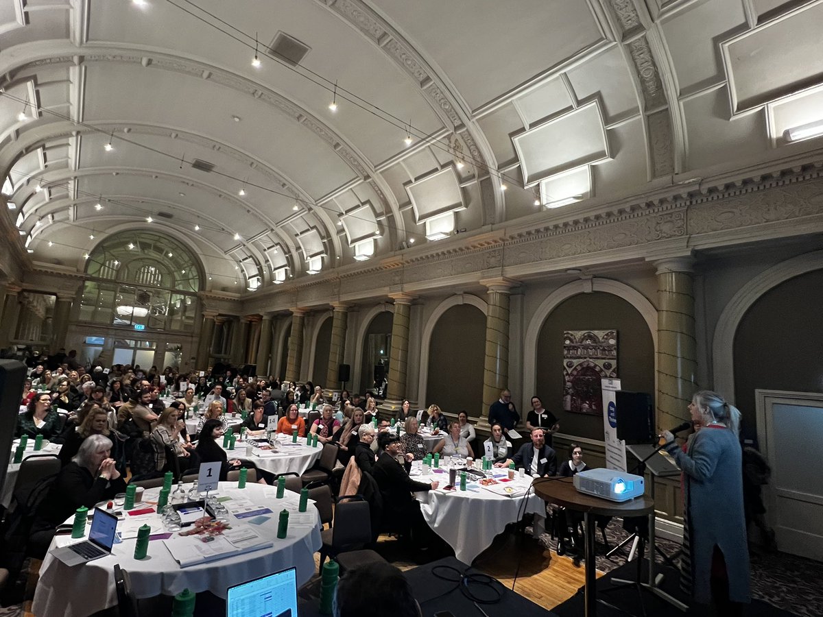 The amazing <a href="/VBagshaw/">MyNameIs Victoria</a> kicking off the NE&amp;Y HCSW Roadshow today. All 31 trusts are here at The Met Hotel in Leeds. Here’s to a wonderful day learning and collaboration. #WeAreHCSWs #teamCNO