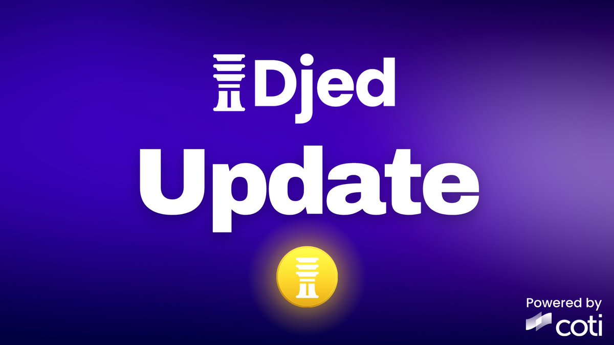 Buckle up! Last Djed update before we launch! 

Tests were successfully completed, tokens have been registered and liquidity has been bootstrapped, are we ready?

cotinetwork.medium.com/buckle-up-last…

$DJED $SHEN $COTI <a href="/Cardano/">Cardano Community</a> @InputOutputHK