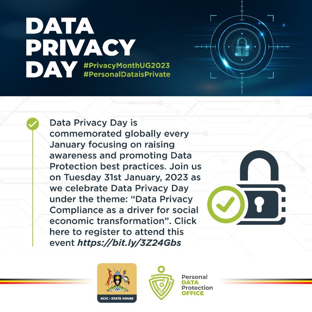 Data Privacy Day:

#PrivacyMonthUG2023 #PersonalDataIsPrivate