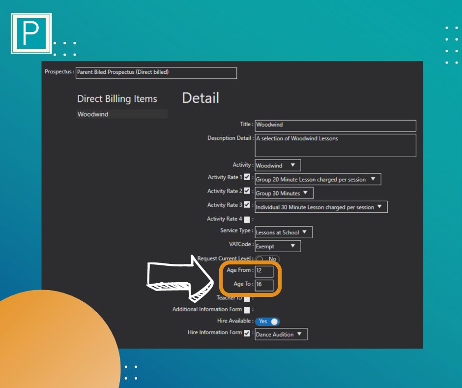 ParitorSoftware's tweet image. Tip Tuesday 📣

Did you know... you can set an age range for your online applications. Load up your prospectus in Xperios, go into Edit mode and set values for: Age From, Age To. ✅

#heretohelp #tuitionadministrationsoftware #tuitionadministrationsystem #xperioscan