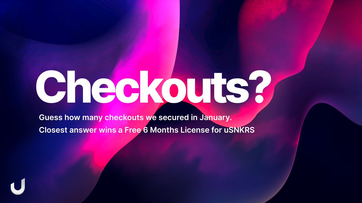 🥳🥳🥳

Guess how many pairs we secured in January across all regions.

To Enter:
1. Retweet
2. Reply With Your Answer &amp; #uSNKRS

Closest or first to answer wins a free 6 Months uSNKRS license.

Only 1 entry per user will be counted. Winner announced in 2 hours.