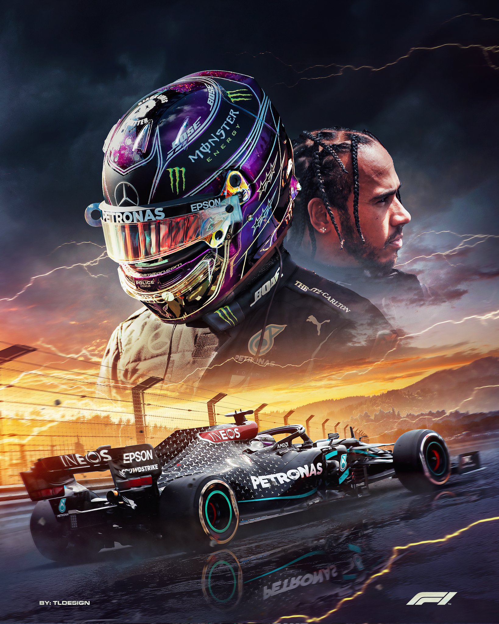 Lewis Hamilton Poster