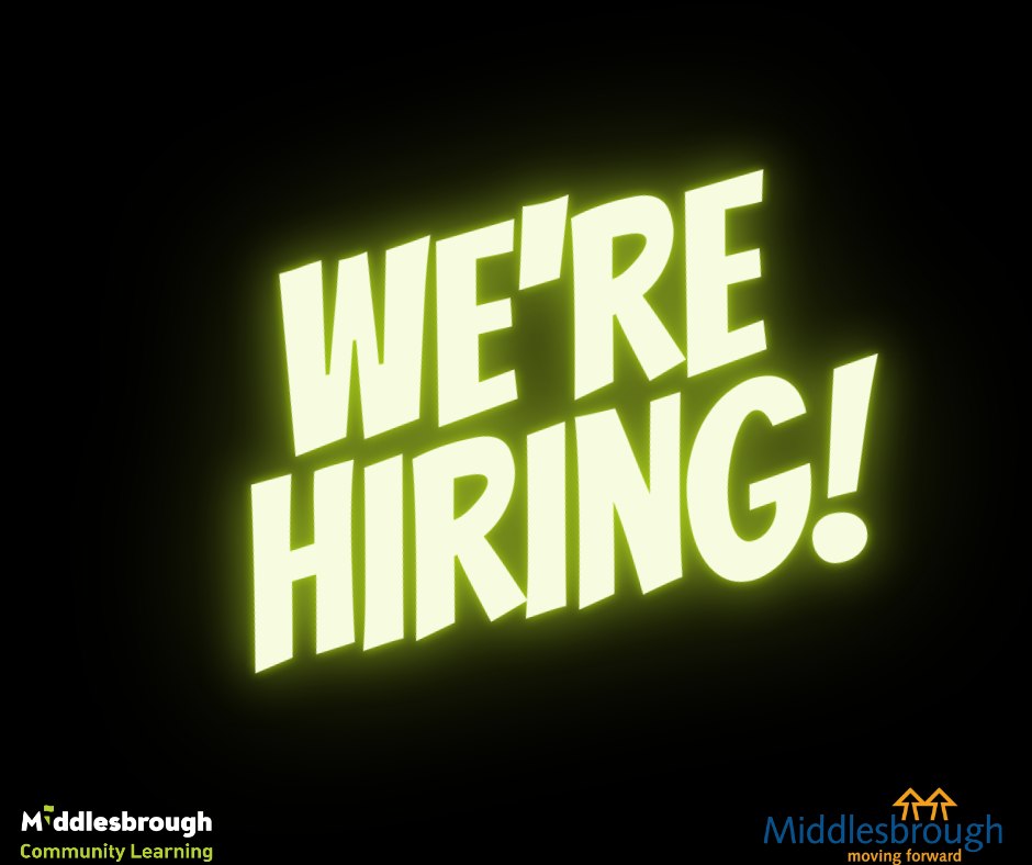mbrolearn's tweet image. Come and work with us!
We are recruiting for Community Learning Tutors in Maths, English and Employability...
All our vacancies, further information and details of how to apply  can be found on the Middlesbrough Council website here:
middlesbrough.gov.uk/career.../curr…