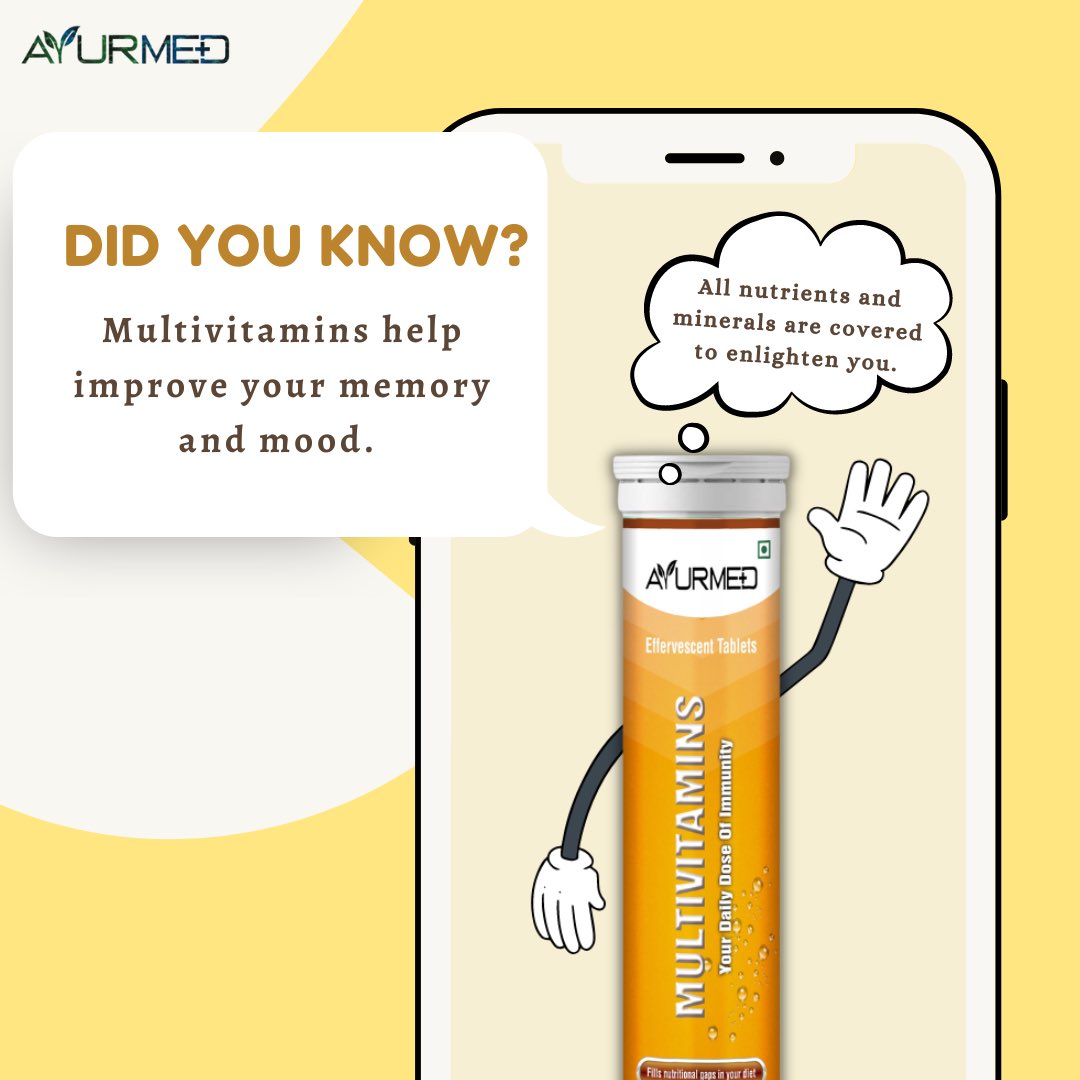 Fill in your nutritional gaps with @ayurmedindia.in multivitamin effervescent tablet.
#Ayurmed #Ayurmedic #AyurmedIndia #deliveringhealth #multivitamin #vitamin #vitaminc #supplements #supplement #multivitamins #vitaminanak #suplemen #vitamins #healthylifestyle #sehat #healthy