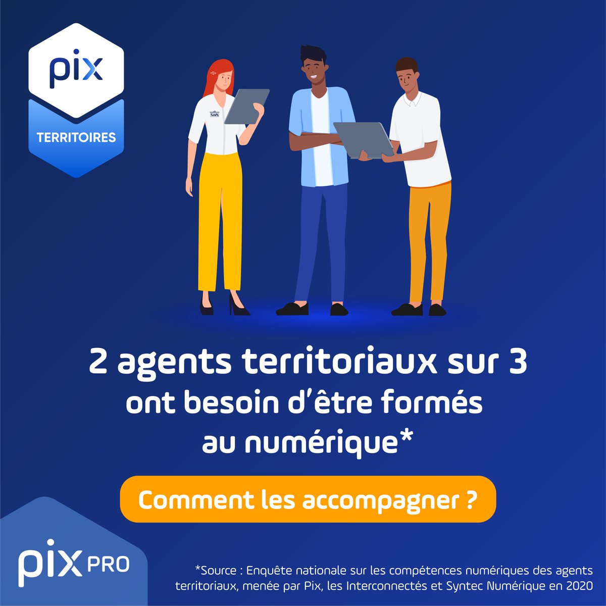 Les métiers territoriaux évoluent avec le numérique, les compétences des agents aussi ! 💻 Pour accompagner les #CollTerr et leurs agents dans la transformation numérique de leurs métiers, Pix a conçu l’offre Pix Territoires 🧵⤵️👉 bit.ly/découvrir-pix-…
