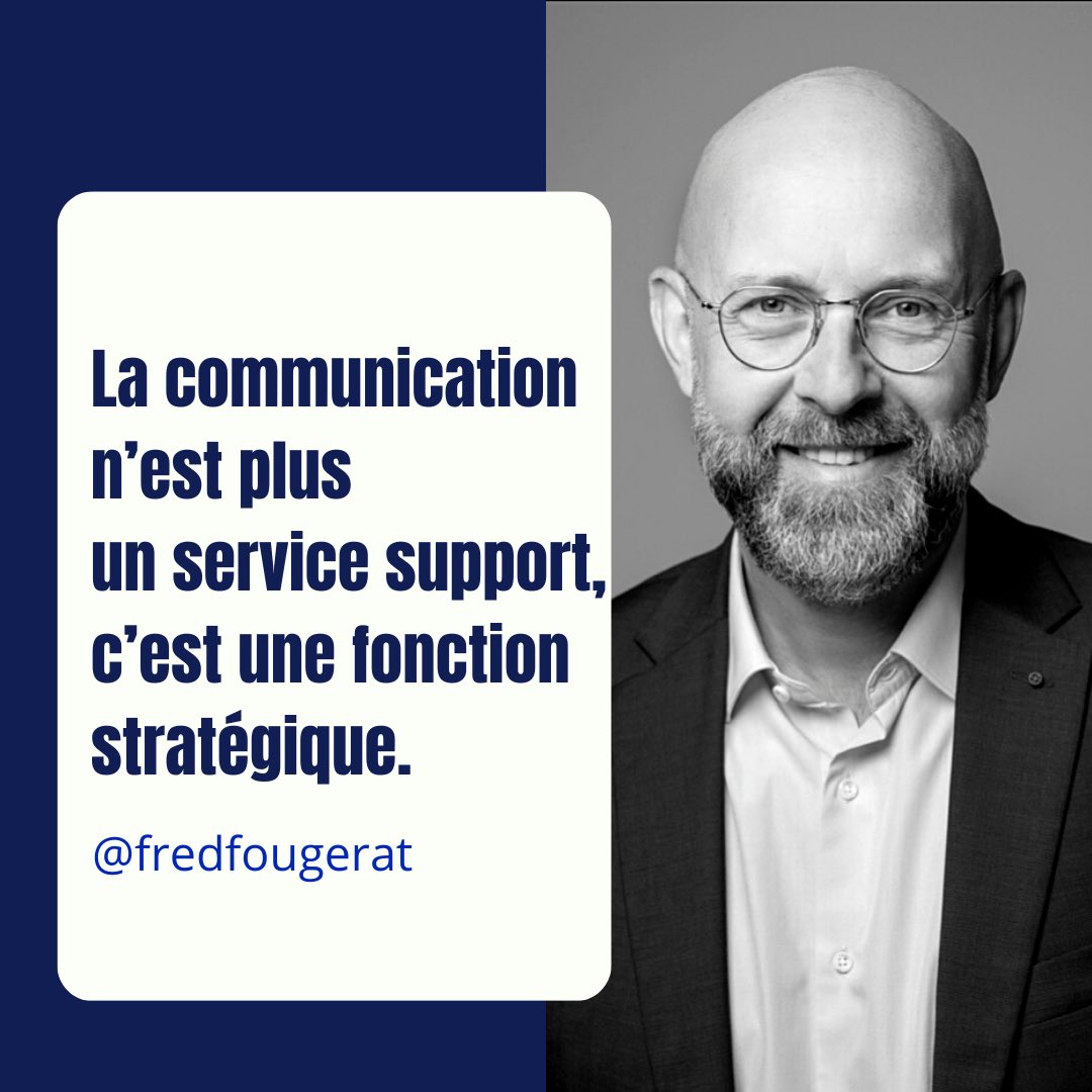 Deux façons de mal ou bien considérer la #communication :
❌Un service support qui réalise des outils.
✅Une fonction stratégique qui accompagne le projet d’entreprise, joue un rôle clé dans les gestions de #crise, produit de l’intelligence au service d’une vision et d’objectifs.