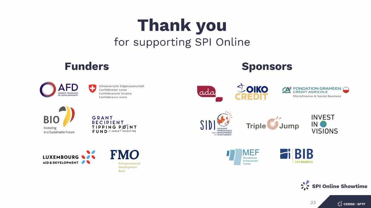 . @FooseLaura Executive Director @SPTaskForce ' #SPI #Online est fait pour vous aider et offrir un cadre harmonisé transformant les standards universels en actions concrètes. Merci à tous nos donateurs @AFD_France @SwissDevCoop @cooperation_lu & partenaires pour leur soutien'