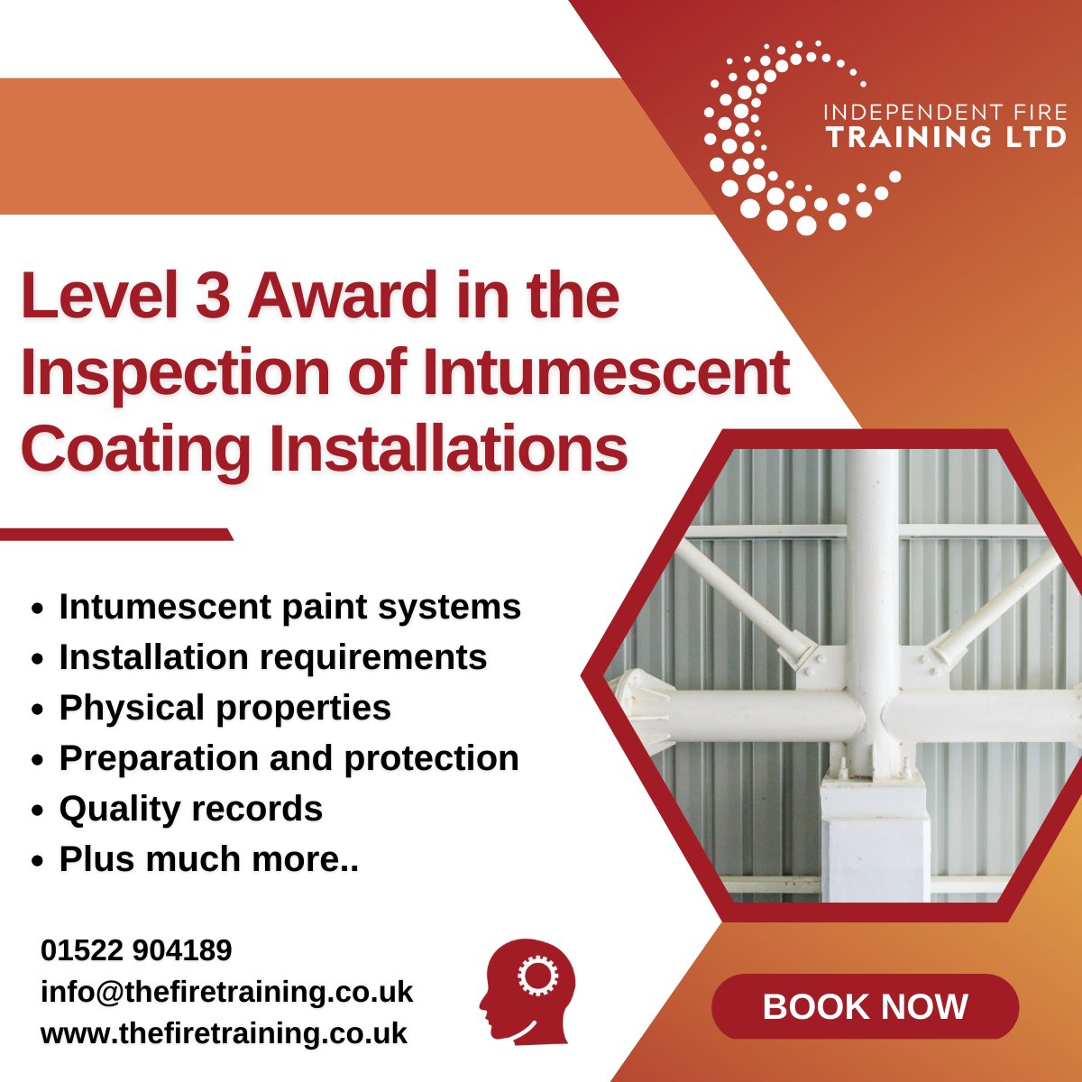 📢We have final spaces remaining on our Level 3 Award in the Inspection and Testing of Fire-Rated Steel Intumescent Coatings!📢

Interested? Contact a member of our sales team to book your place –

01522 904189 (Opt. 1)
info@thefiretraining.co.uk

#training #qualification #steel