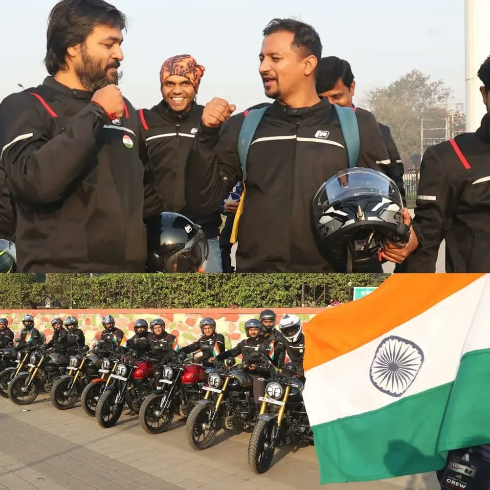tvsmotorcompany's tweet image. This Republic Day, over 400 riders from 16 different cities across India participated to celebrate the spirit of togetherness. Catch a glimpse as these riders conquer &amp;amp; explore every mile. 
#TVSMotorCompany
#ApacheOwnersGroup #TVSApacheSeries #TVSApache #RepublicDayRide #TVSRonin
