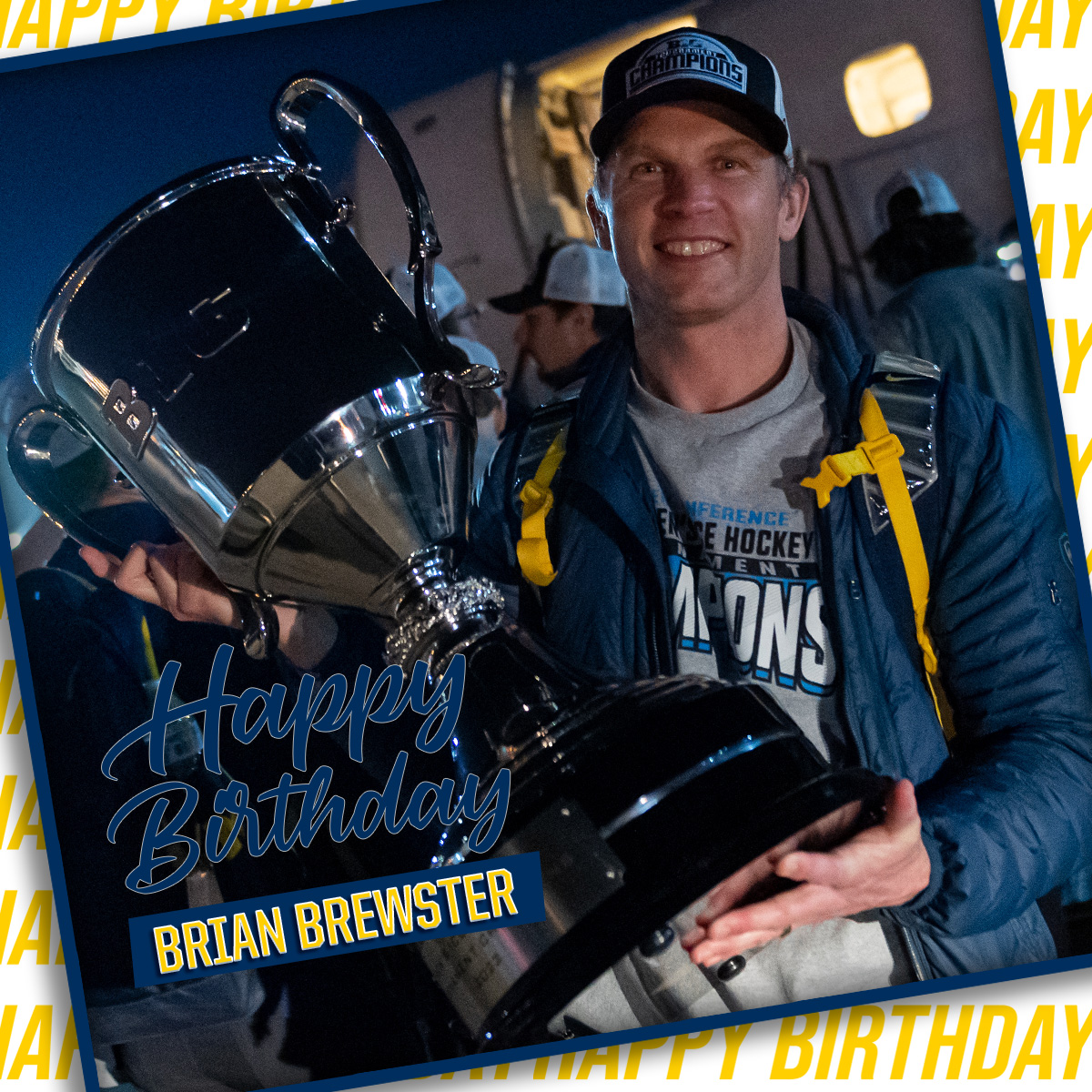 umichhockey's tweet photo. Happy Birthday Brew! https://t.co/1x4MU5q4by