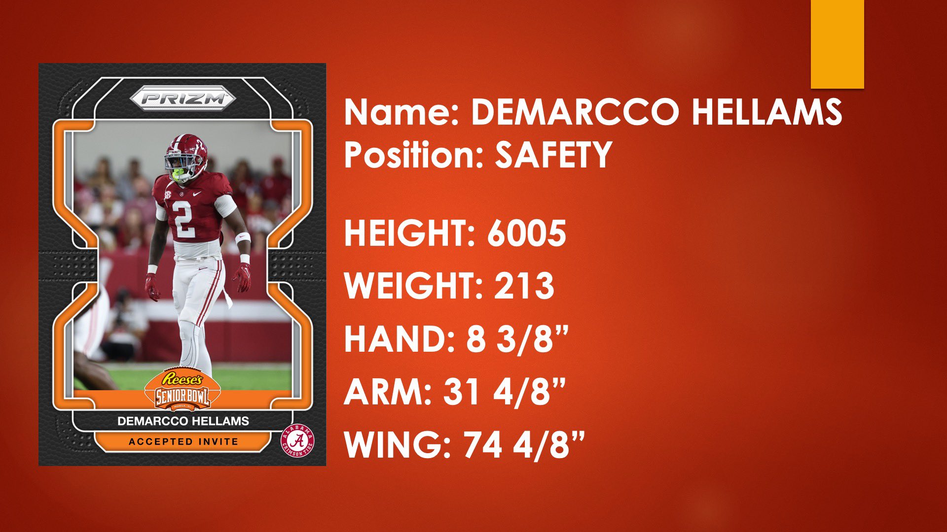 Reese's Senior Bowl on Twitter "Official Senior Bowl Measurements 