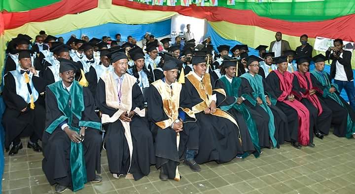 Asmara's College of Education has conferred Post Graduate Diplomas 4 57 teachers who received 1-year customized courses on Pedagogy, Educational Psychology,AppliedLinguistics, MathsScienceEducation Social Science Education. Programme is slated 4 upgradin.soon@haweltiMOI Eritrea