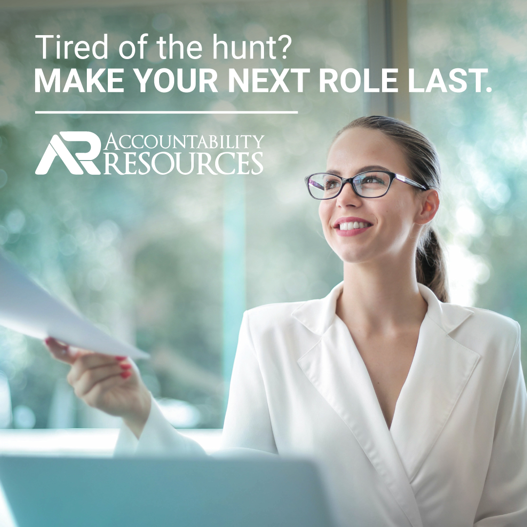 Stop tracking down your next gig and find a firm that is the right fit for you. bit.ly/3VBYYtZ 

#AccountabilityResources #Accounting #Finance #Recruiting #AAFA #Recruiters #Staffing #StaffingSolutions #Texas #TX #NowHiring