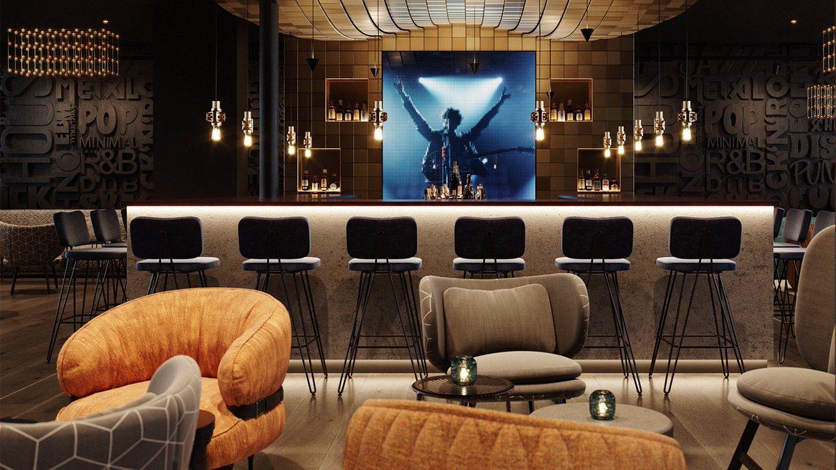 Motel One Mannheim is now bookable for stays from 1st May 2023 ➡️ lzp.li/BTBH
For the #interiordesign, wer were mainly inspired by Mannheim's  musical diversity as well as the square architecture.

Who will visit us in #Mannheim?