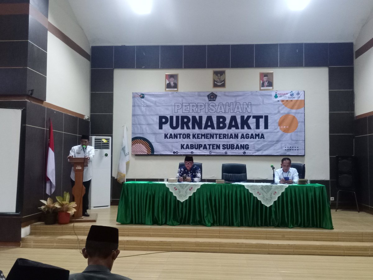 Wilujeng purna tugas Bapak sakaligus kolot Kasi Bimas Islam Kankemenag Subang hatur nuhun kana sadaya elmu anu parantos di pasihkeun ka abdi sadaya, hapunten sadaya kalepatan abdi, mugia Bapak sehat, panjang yuswa berkah salamina...Amin YRA 🤲🤲🤲