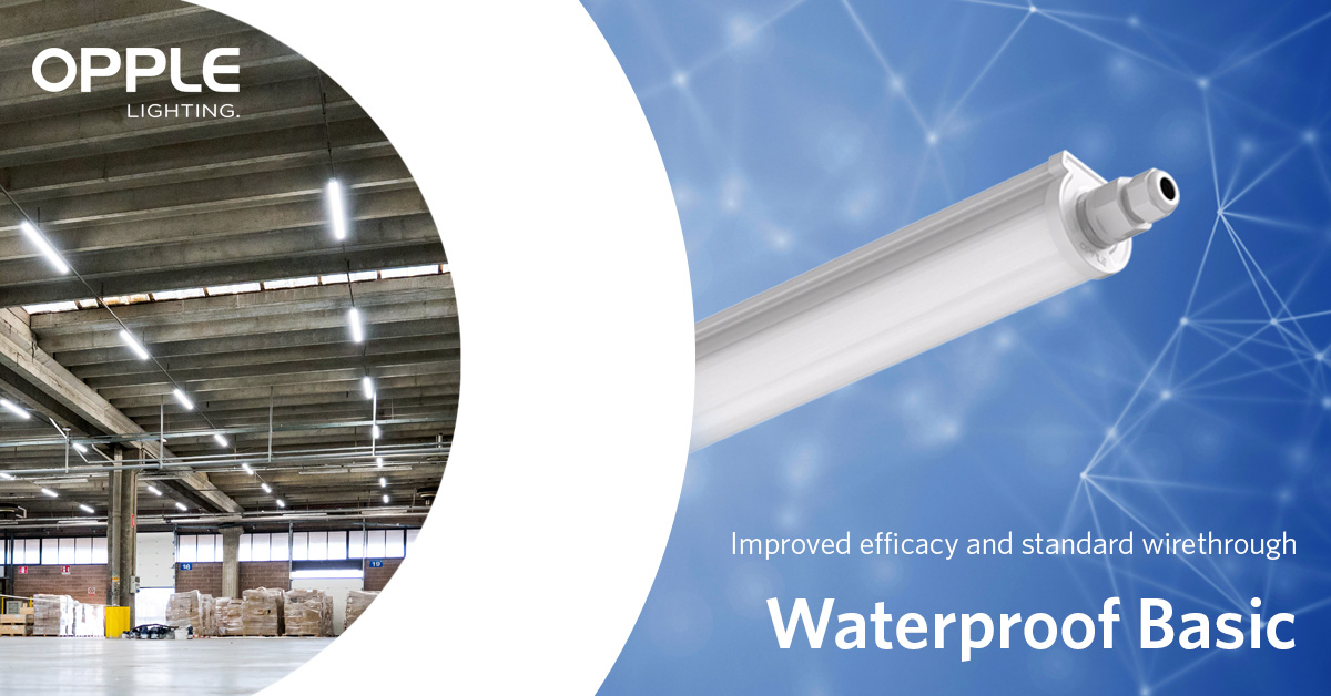 𝗡𝗲𝘄 𝗮𝗻𝗱 𝗶𝗺𝗽𝗿𝗼𝘃𝗲𝗱: 𝗱𝗶𝘀𝗰𝗼𝘃𝗲𝗿 𝘁𝗵𝗲 𝗪𝗮𝘁𝗲𝗿𝗽𝗿𝗼𝗼𝗳 𝗕𝗮𝘀𝗶𝗰
Now with improved efficiency it saves up to 60%. And with its standard through-wire feature, installation has never been easier. 💡✅

#WaterproofBasic #LEDLighting #OPPLELightingEurope