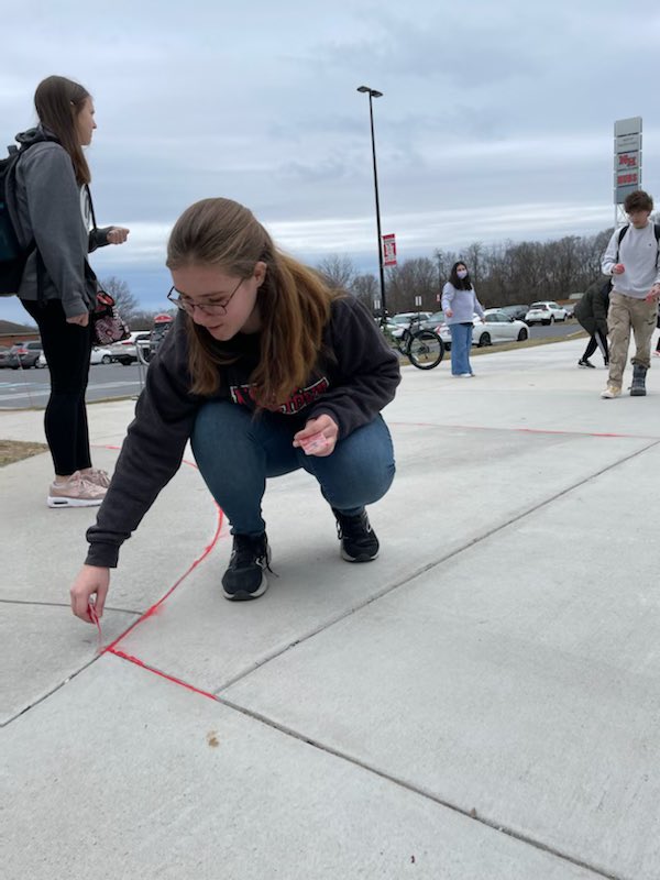 HubsNHHS's tweet image. NHHS participated in the Red Sand Project today to raise awareness for human trafficking. #RedSandProject #HUBPride #CommunityAwareness