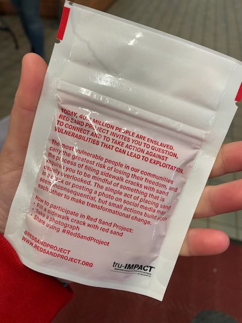 HubsNHHS's tweet image. NHHS participated in the Red Sand Project today to raise awareness for human trafficking. #RedSandProject #HUBPride #CommunityAwareness