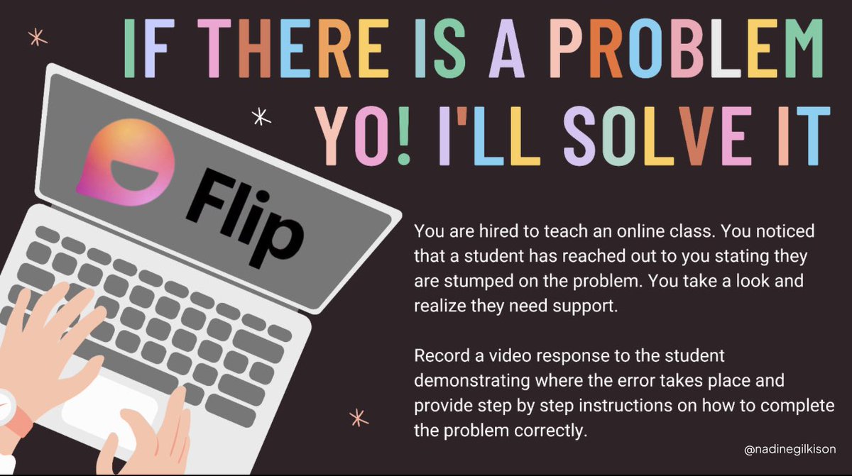 Idea for a Math Tech Integration Model Lesson.. did this recently in 4-6 classrooms with their Everyday Math content in <a href="/MicrosoftFlip/">Flip</a> 👏🏻♥️ Link to template here: docs.google.com/presentation/d… #tcea #TCEA23