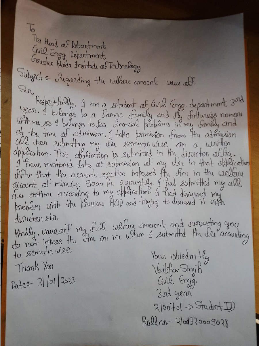 vaibhavjadon55's tweet photo. I personally with my classmates trying to meet director sir on this problem but he doesn't meet us Even i don't receive my application back which was submitted in the director office for signature. https://t.co/0BvrGYGuyZ