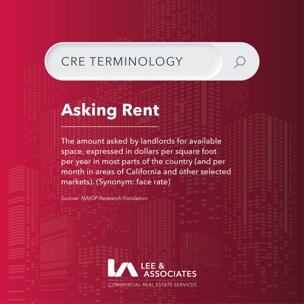 _LeeDenver's tweet photo. π Terminology Tuesday #LeeDenver #LeeAssociates #CRE #ColoradoRealEstate #CommercialRealEstate #Denver #CRETermsExplained #AskingRent https://t.co/G87zbSCRxE