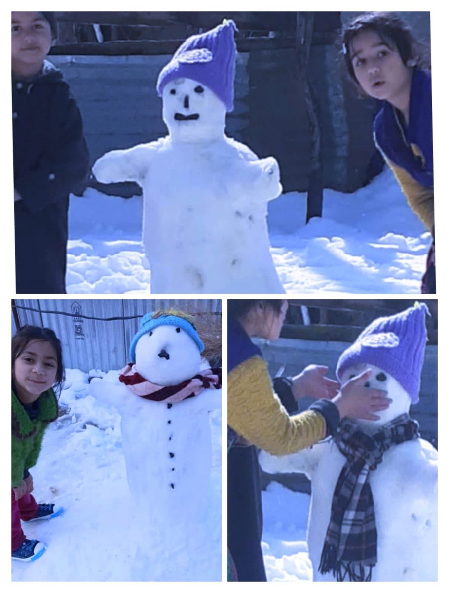 How good childhood hobbies look when one makes something with one's own hands Listen man they made it with their own hands this is my sixth cousin sister 
#Aairairshad
#ilovesnow