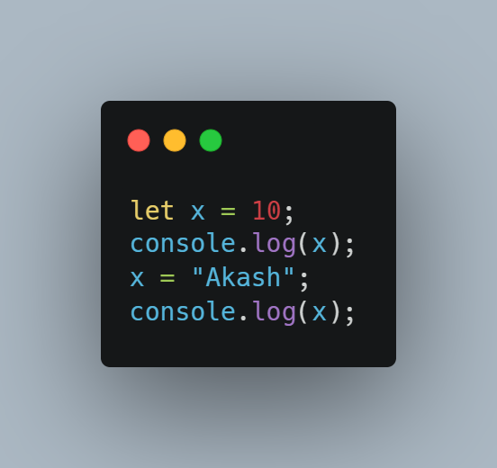 _Kaashhh's tweet photo. - An application of this feature is that if a variable is in scope you can assign the same variable some different value with a different data type and it will work just fine . https://t.co/Du1mgbq7Aw