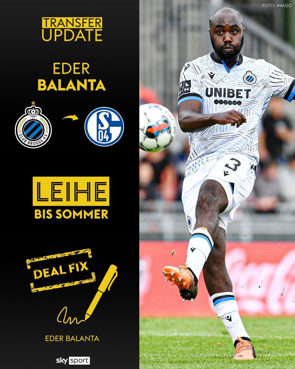 Verstärkung für das defensive Mittelfeld kommt aus Brügge!🚨 Éder Balanta wechselt für den Rest der Saison 2022/2023 zu Schalke 04!👏

#SkyTransfer #Balanta