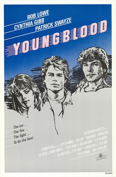 Jan 31, 1986: the film Youngblood was released in theaters. #80s <a href="/RobLowe/">Rob Lowe</a> #swayze