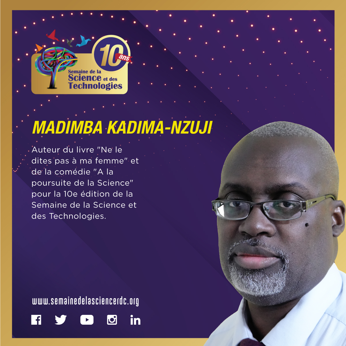 Michel Bohiri vient parce que <a href="/MadiKadima/">KADIMA-NZUJI Madimba, PhD</a> a écrit. Une collaboration de tonnerre. Rire garanti!
Rdv en avril. #SST10 #RDC

<a href="/AfricanUnionDRC/">L'Union africaine en RDC/African Union in the DRC</a> <a href="/bbcafrique/">BBC News Afrique</a> <a href="/TV5MONDEAfrique/">TV5MONDE Afrique</a>  <a href="/NextEinsteinFor/">Future of Science Forum</a> <a href="/rt_educ/">𝙍𝙏𝙀𝘿𝙐𝘾</a> <a href="/kathrynbrahy/">kathryn brahy</a> @KBF_Africa <a href="/le_dites/">Ne Le Dites Pas A Ma Femme</a> @FondationDNT <a href="/MichelleNdiaye1/">Michelle Ndiaye-Director Transformative Peace -OSF</a> @SultaniMakutano