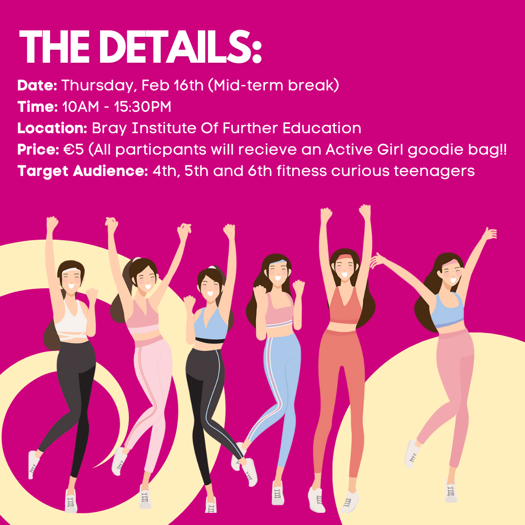 active_wicklow's tweet photo. If you are a teenage girl currently participating in sport, at any level, and want to take your training to the next level then this the event for you! Join us for our first #ActiveGirlGuide event taking place in @BrayInstituteFE
Feb 16th! https://t.co/HiAXrasicx
#ActiveWicklow https://t.co/Iv48eIMI96