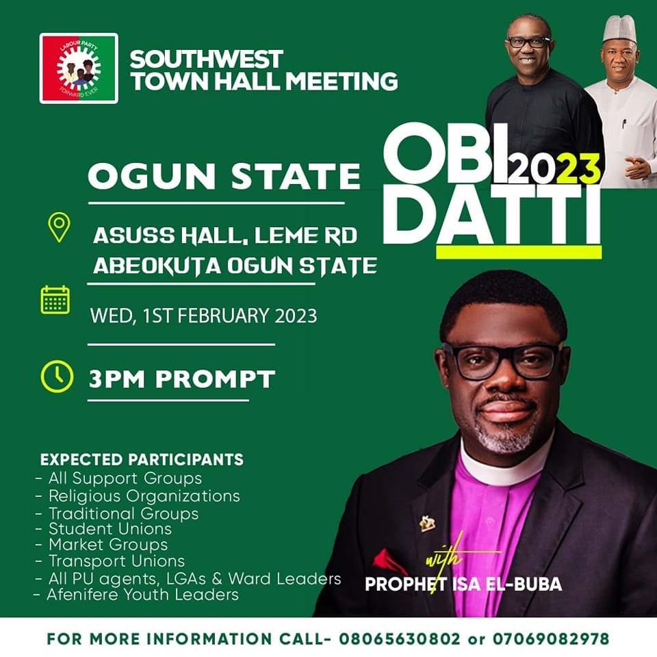 isaelbuba's tweet photo. Its going to be tomorrow in OGUN live with me on stage. Can't wait to see you, come out in your numbers tell it to everyone that I'm not on social media or television but live at the ASUSS HALL https://t.co/fo153sQ8AZ
