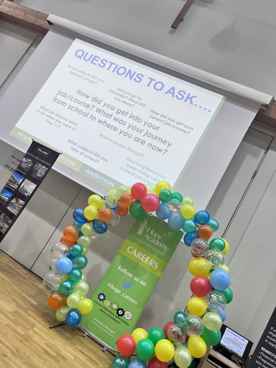 Wonderful 'Futures Fair' <a href="/hope_careers/">Hope_Careers</a> <a href="/Hope_Academy/">Hope Academy</a> today. Lots of enquiries from Years 9 - 11 about <a href="/StHelensChamber/">St Helens Chamber</a> Apprenticeships offer