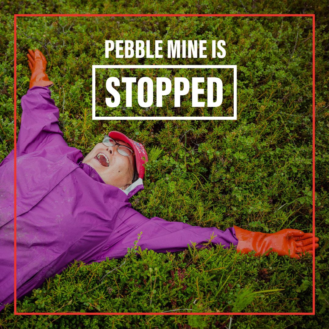 Great news for Bristol Bay - the EPA finalized protections that will stop Pebble! Quyana/chin’an @epagov - and quyana/chin’an to everyone who made their voice heard in this decades-long battle!

Read more: utbb.org/press-releases…
#protectbristolbay