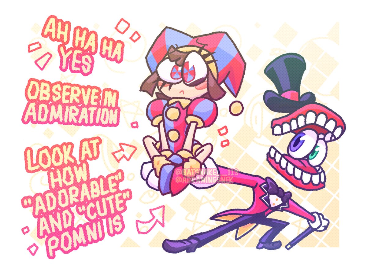 I like the funny cute clown and the funny teeth guy.

#TheAmazingDigitalCircus