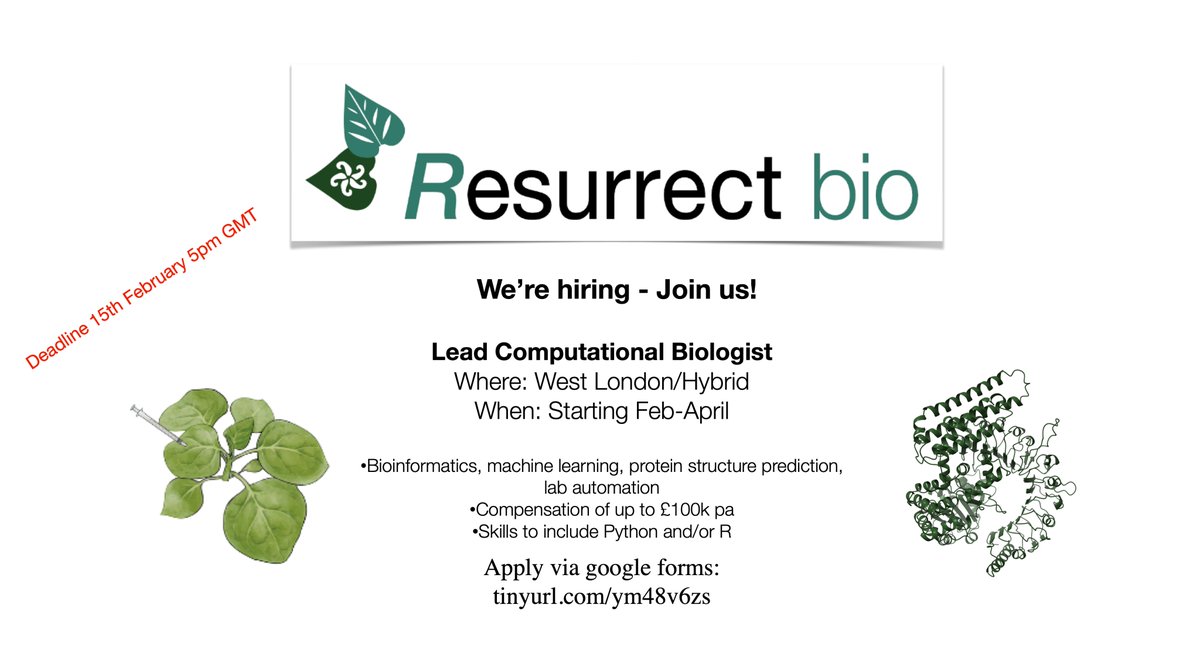 Please RT - Come join our growing team in London

⏰Deadline 15th Feb⏰
 
Apply via: forms.gle/1s7jgPr5EY15aa…