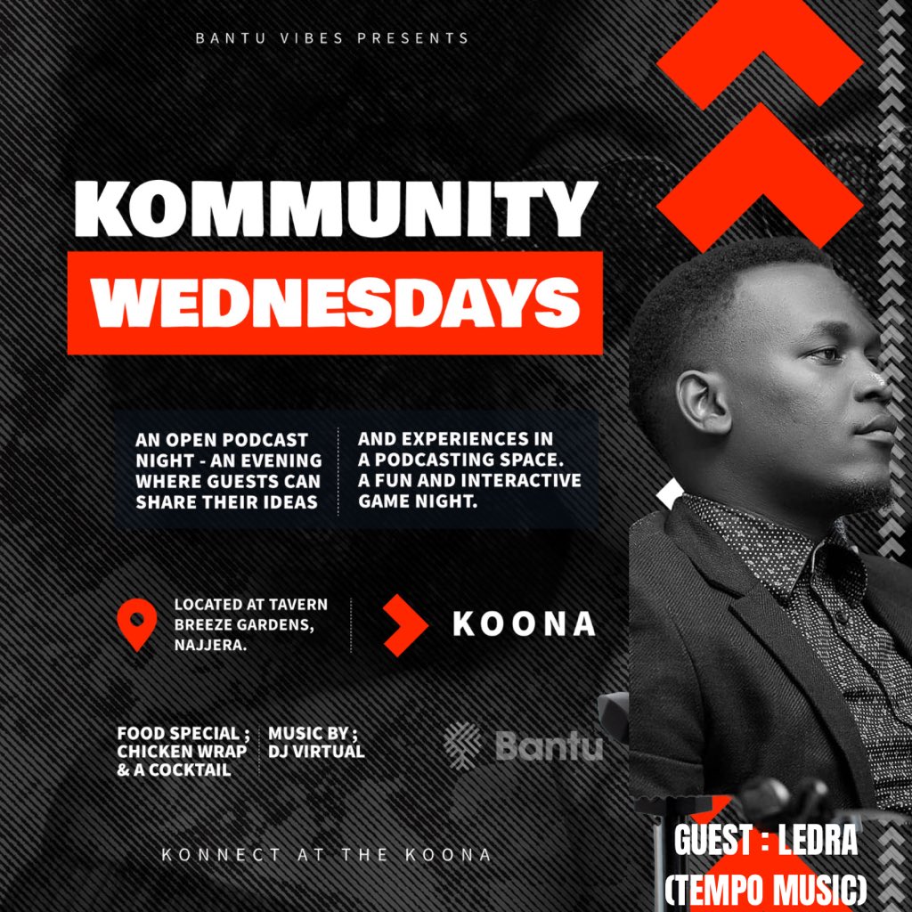 The Koona (@thekoona) on Twitter photo The producer with all the keys, <a href="/ledra426/">Akangye_gram</a> will be our guest this Wednesday, sharing all about cooking in the studio. 🔥🎹🎧
#KommunityWednesdays
#KonnectAtTheKoona The producer with all the keys, <a href="/ledra426/">Akangye_gram</a> will be our guest this Wednesday, sharing all about cooking in the studio. 🔥🎹🎧
#KommunityWednesdays
#KonnectAtTheKoona