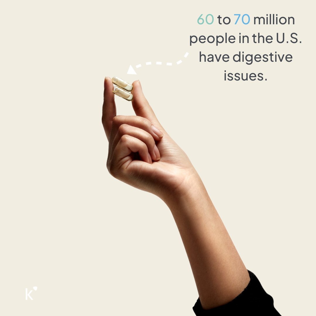 getklora's tweet image. Did you know... 60 to 70 million people in the U.S. have digestive issues? 📈

Whether you’re regularly bloated, blocked up, have a leaky gut, or Crohn’s, you’re definitely not alone.

Get started with us @ getklora.com 🎉