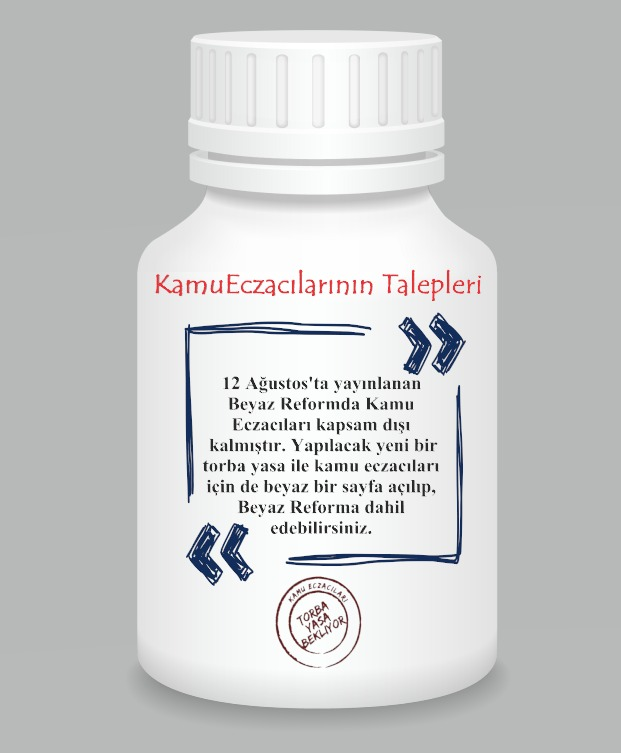 4000 kamu eczacısının haklı talepleri görmezden gelinmemelidir. Kamu eczacılarına hak ettiği değerler verilmelidir.
<a href="/drfahrettinkoca/">Dr. Fahrettin Koca</a> 
KamuEczacılarına TabanTeşvik