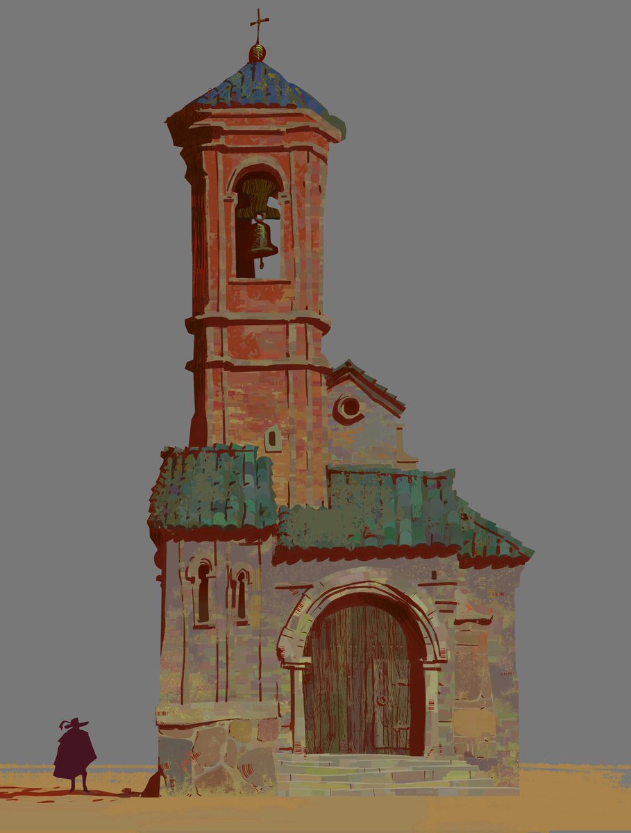 「Texture painting of the Delmar church, d」|naveen selvanathanのイラスト