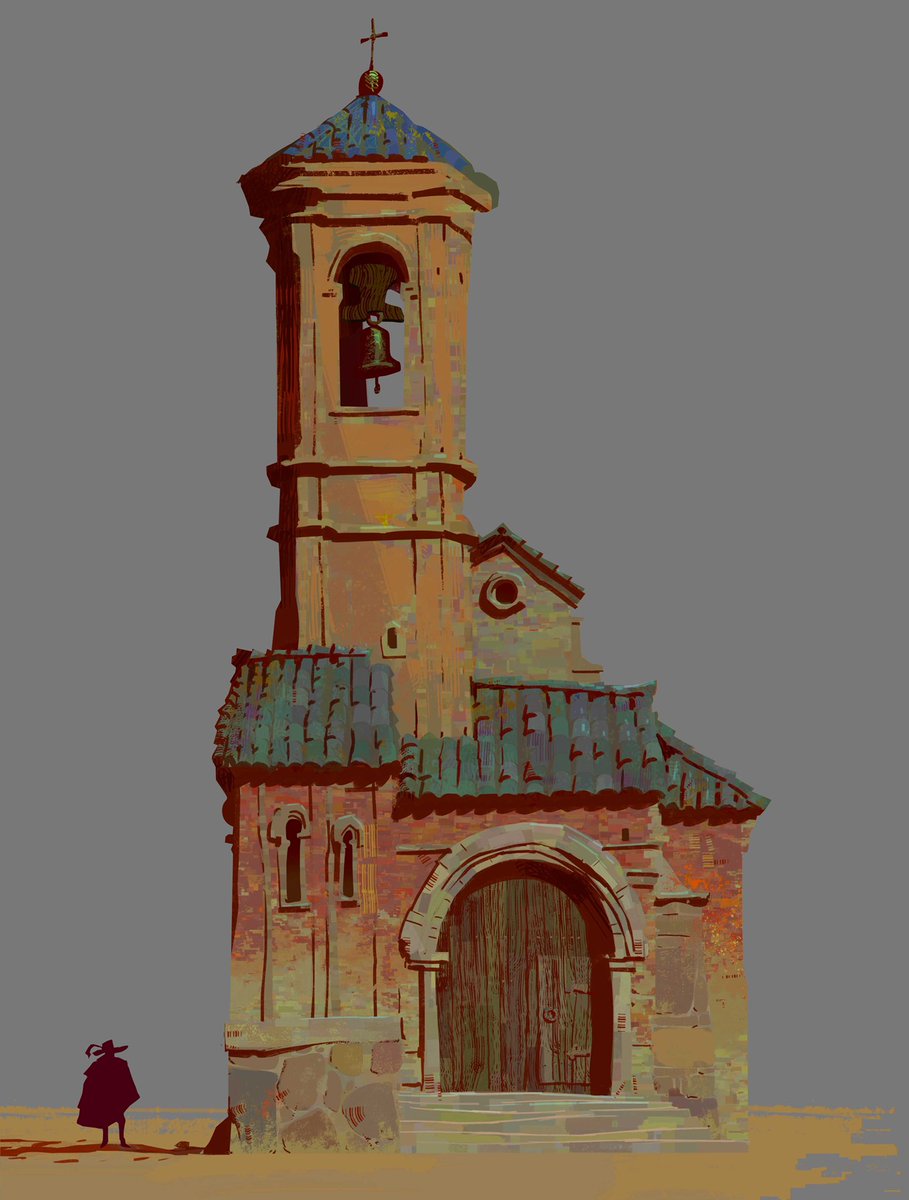 「Texture painting of the Delmar church, d」|naveen selvanathanのイラスト