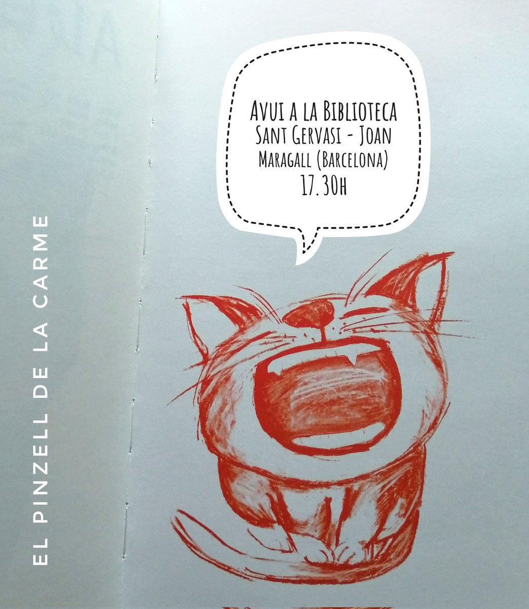 hihavia1bugada's tweet photo. Aquesta tarda serem a la Biblioteca Sant Gervasi - Joan Maragall de Barcelona estenent EL PINZELL DE LA CARME. Veniu que miolarem juntes! A les 17.30h @Bcn_SSTG @BibliotequesBCN @bibliotequescat https://t.co/MOCNDaVAMH