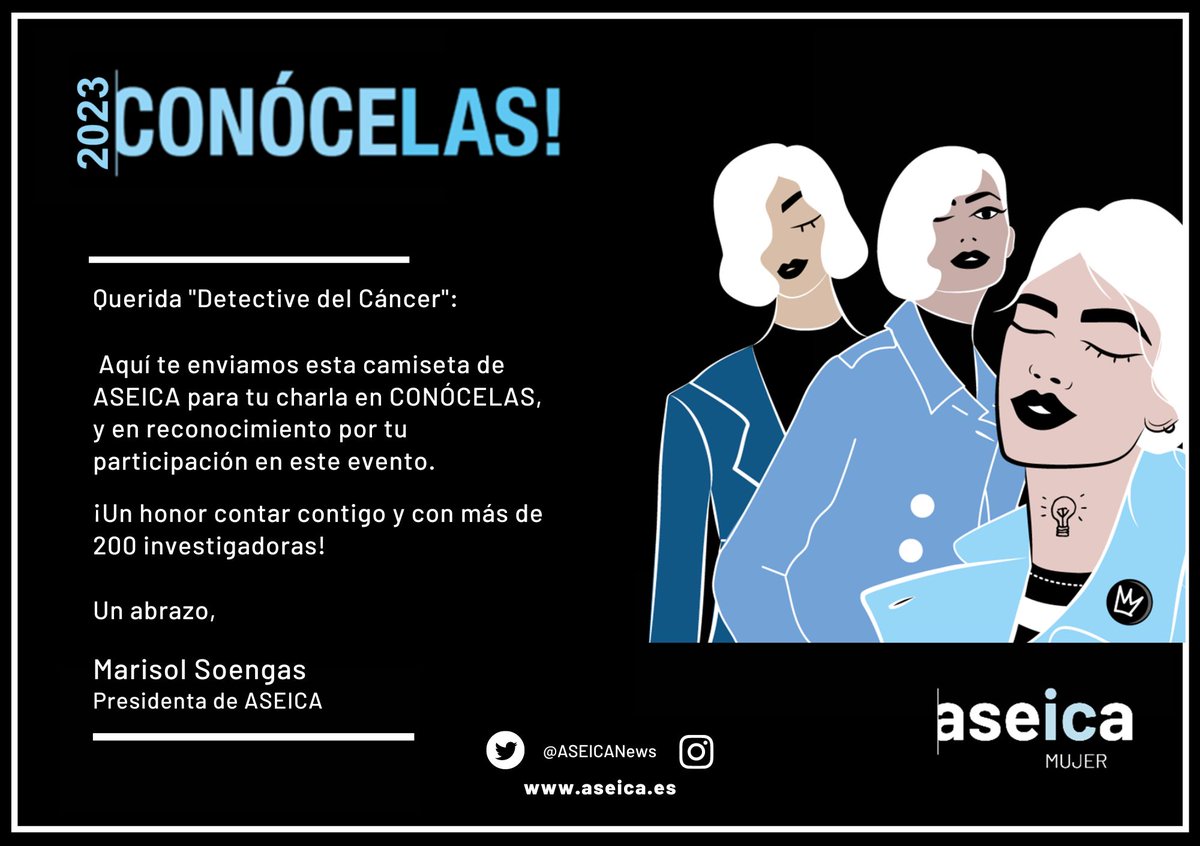 ▶ ¡#CONÓCELAS está cada vez más cerca!
 
👩🏻‍🔬🔬 ¡Las más de 2️⃣5️⃣0️⃣ investigadoras que participan de la actividad recibirán pronto su camiseta para que el #8F la marea azul cubra los centros educativos y universidades de España! 
 
📢 ¿Estáis preparadas?
 #DiaMundialContraElCancer