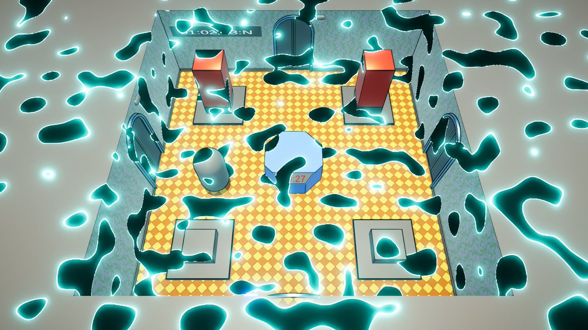 Inspired by Dunkelgrau and using the 3D Noise Node Pack by <a href="/jimmycushnie/">Jimmy</a> the time-space continuum can eat up my world like there's no tomorrow... And technically...

#IndieGameDev #madewithunity #spacetime #glitch