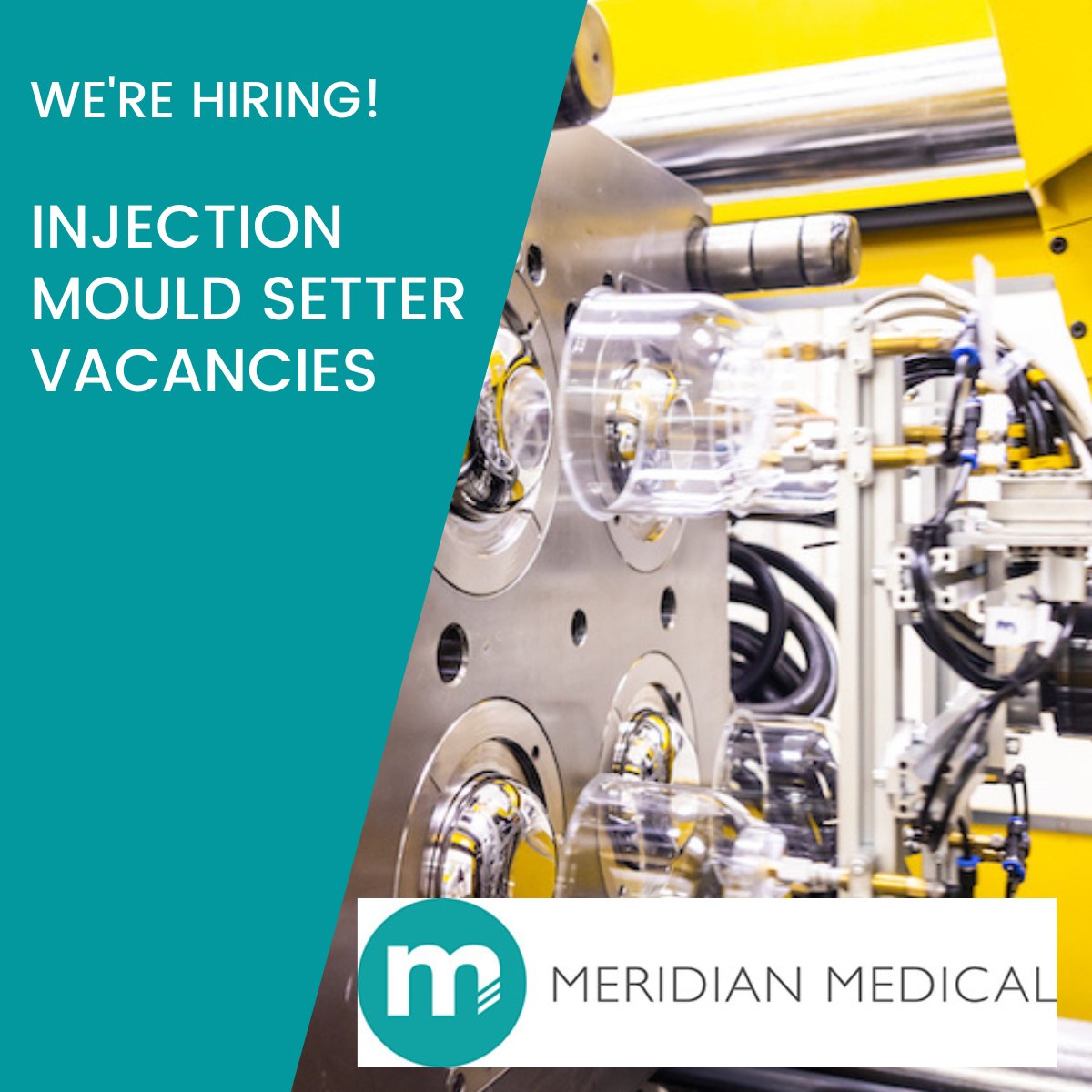 Due to increased production demand within our MouldShop, we are recruiting Injection Mould Setters to join us. 

Find out more and apply today 👉 buff.ly/3Waq1N8 

#sussexjobs #MeridianMedical #jobs #vacancies #medicaldevices #injectionmoulding