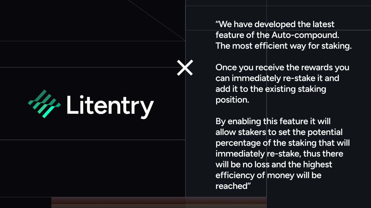 heimaNetwork's tweet photo. 🧵❓Question 5

“Can you provide more insight into the new features/ release of the Auto-compound Staking Model?”

Answered by @MW22119118 

#Litentry #Collators $LIT #Staking #Parachain https://t.co/VNRyJiyFFi