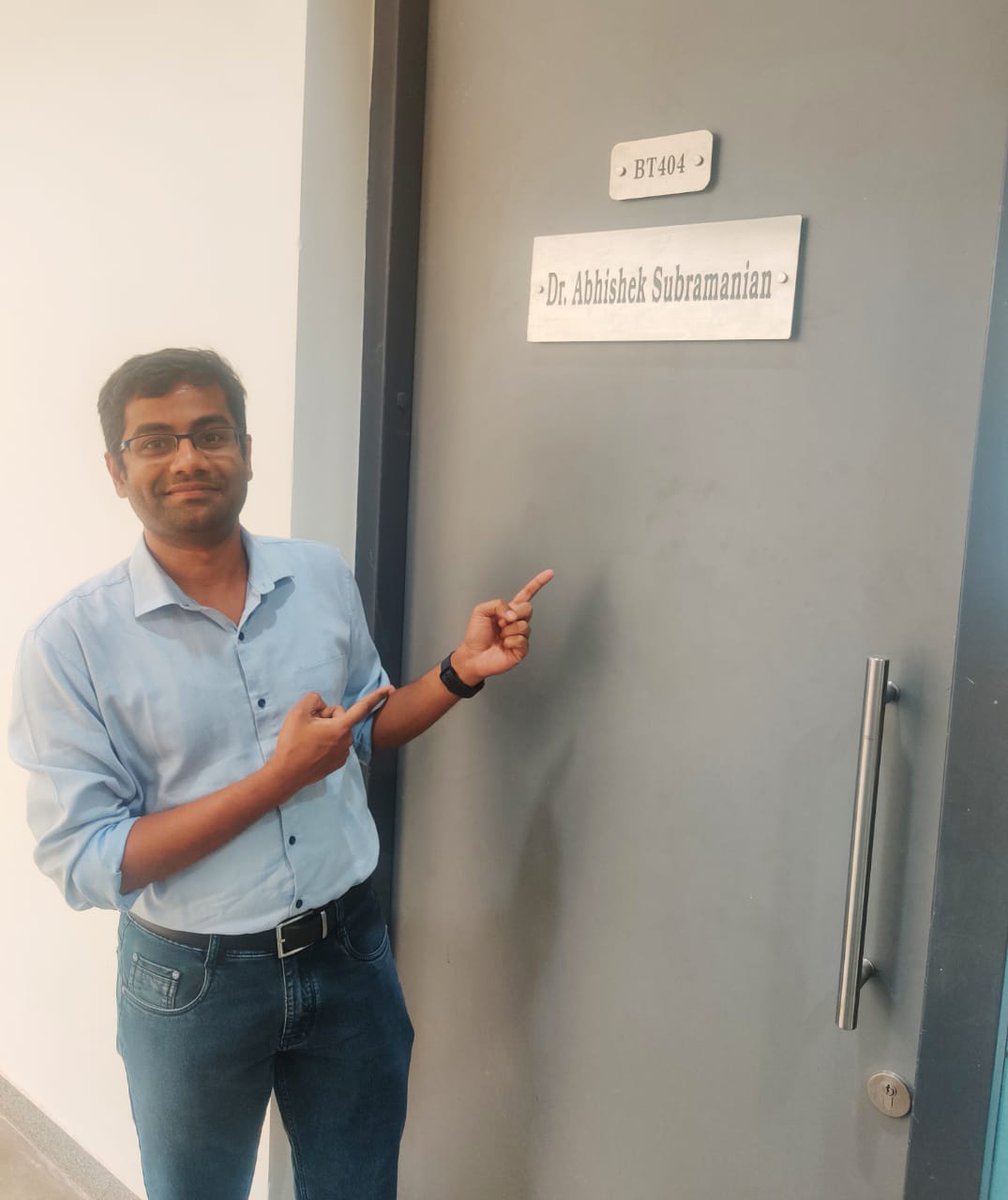 Perks of being a new faculty member @ Department of Biotechnology, IIT Hyderabad. Having your own office is such a special feeling✌️Looking forward for wonderful memories at BT404. Thanks @BTIITH