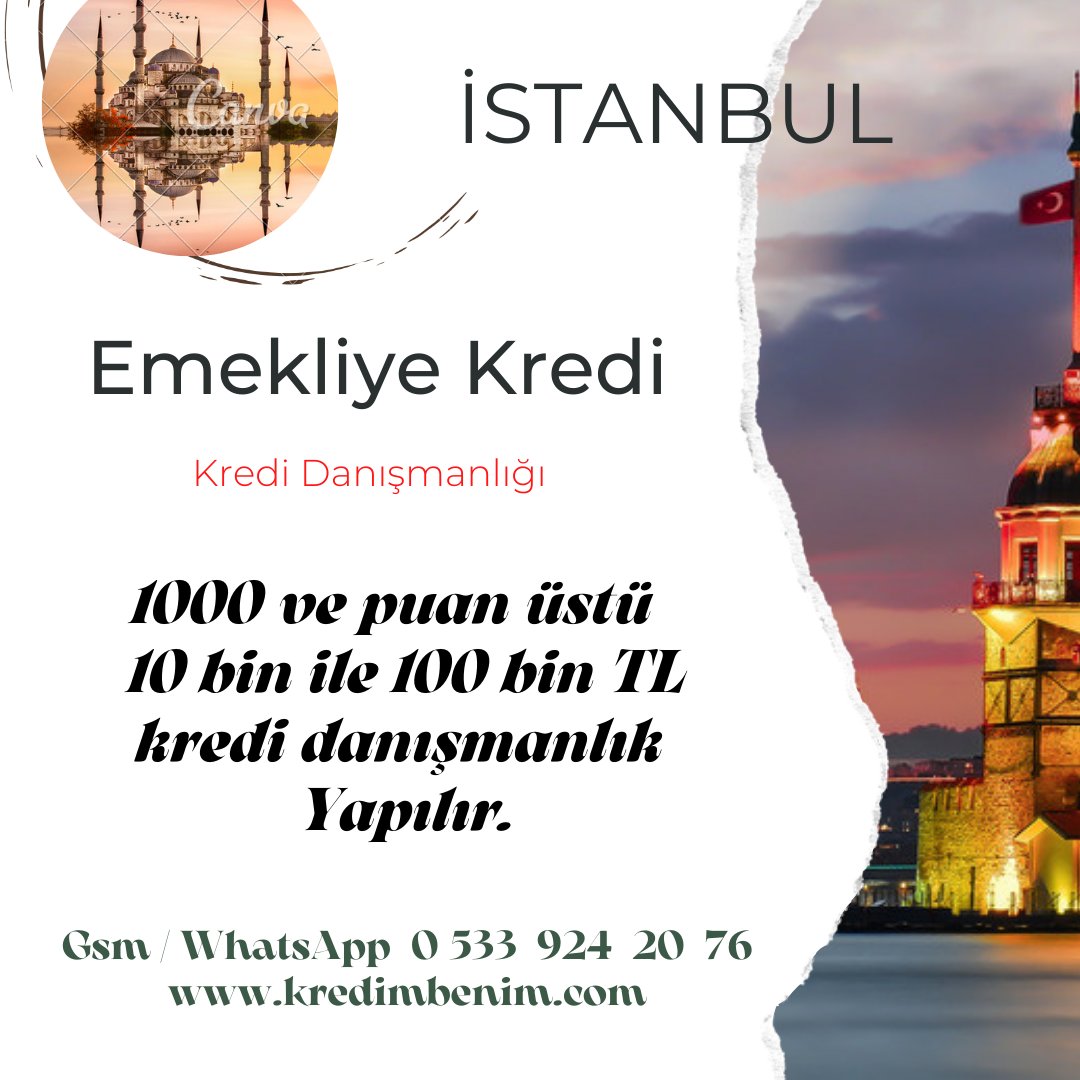 KrediPuanı 1100 ve üzeri
KREDİMBENİM 
kredimbenim.com
wa.me/905339242076, #emekliyekredi, #çalışanakredi, #öğrenciyekredi,#kredikartıteminedilir,#kredimbenim,#İstanbul,#Ankara,#bursa,#eceüner