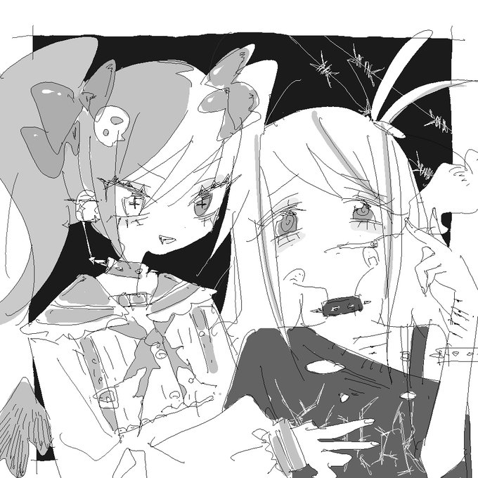 モノクロ描きたい… 