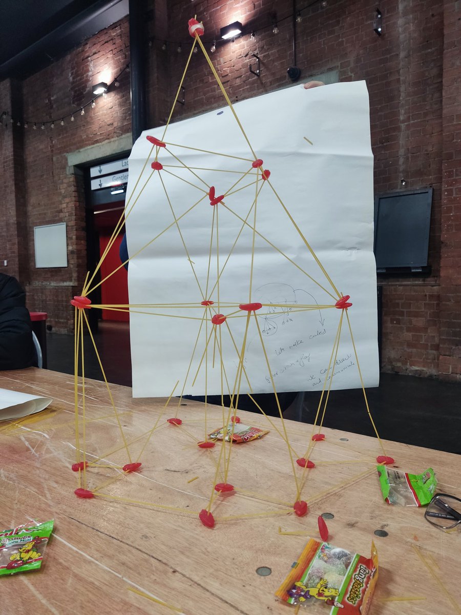 We have made the best looking tower at SoE Action Day, good team effort #blue house, teachers, Students teaming up
#uol #soe #spaghetti #gum